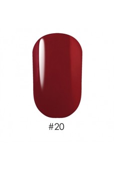 Гель-лак 020 Бордово-красный G. La color, 10 мл
