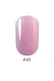 Гель-лак 043 Розовый с цветными блестками G. La color, 10 мл