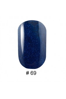 Гель-лак 069 Синий с шиммерами G. La color, 10 мл