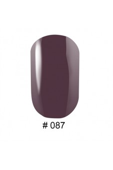 Гель-лак 087 Коричнево-лиловый, эмалевый G. La color, 10 мл