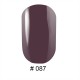 Гель-лак 087 Коричнево-лиловый, эмалевый G. La color, 10 мл