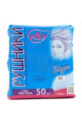 Полотенце 40х70 см, 50 шт в уп.,  ЕТТО жемчуг/соты