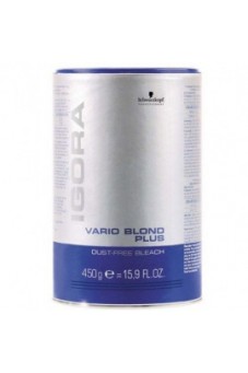 Беспылевой порошок, осветление до 7 уровней (голубой), Schwarzkopf IGORA Vario Blond Plus, 450 г