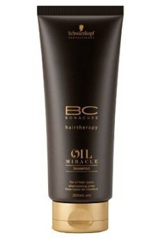 Шампунь "Золотое сияние" с аргановым маслом SCHWARZKOPF BONACURE Oil Miracle Shampoo, 200 мл