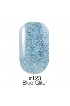 Гель лак 123 Blue Gliter Naomi 6ml